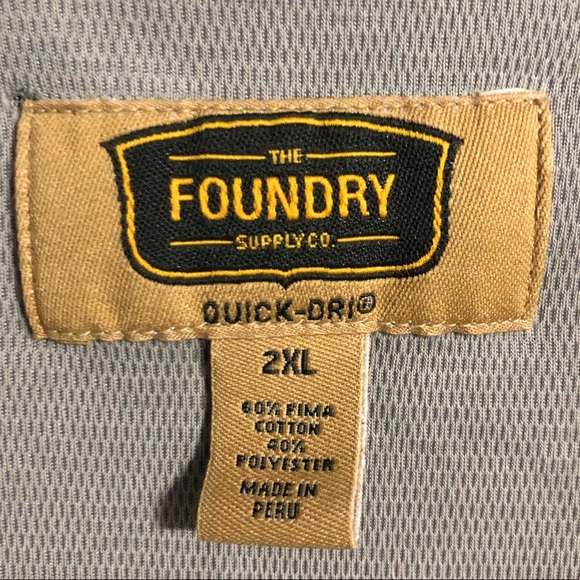 🔥 LAST CHANCE 🔥 The Foundry Supply Co Quick-Dri Polo Shirt - Picture 4 of 8